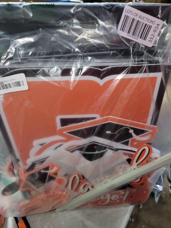 Photo 1 of 2025 Graduation Decorations Set - So Proud of You - Class of 2025 Balloon Boxes for Memorable Grad Party Supplies, Indoor/Outdoor Congrats Grad Home Door Décor Essentials? orange and black?