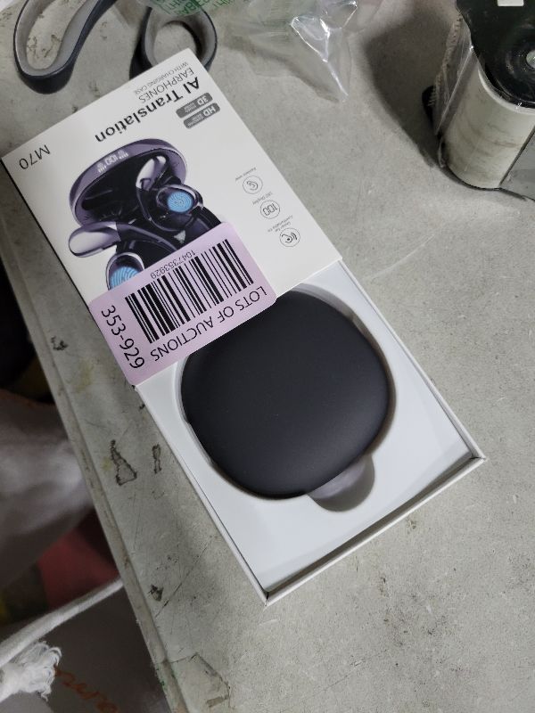 Photo 1 of AI Translation Earbuds: OWS 3-in-1 Translator Earphones 144 Languages & Accents & 8 Offline Translation Packs HD Sound Quality Long Battery Life, Ideal for Travel & Business?Black?