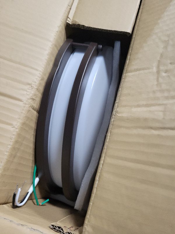 Photo 1 of 13 inch Flush Mount LED Ceiling Light Fixture, 2700K/3000K/3500K/4000K/5000K Adjustable Ceiling Lights, Oil Rubbed Bronze Saturn Dimmable Lighting for Hallway Bathroom Kitchen or Stairwell, ETL Listed