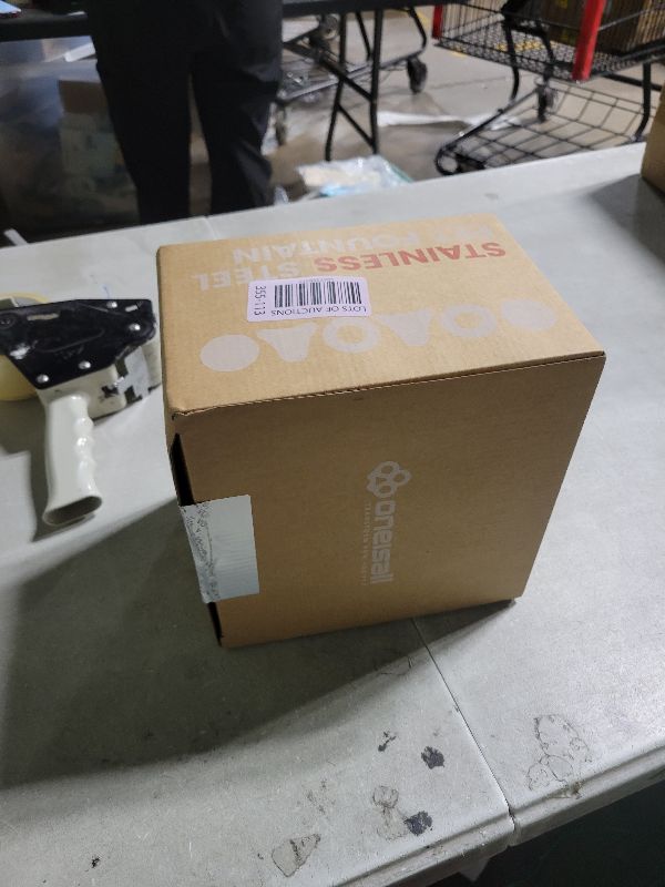 Photo 1 of oneisall Stainless Steel Cat Water Fountain, 3.5L/118fl oz Automatic Pet Drinking Fountains for Cats Indoor, Quiet Running Cat Waterer Fountains(PW03 Cat Fountain +3 Sets Filters)