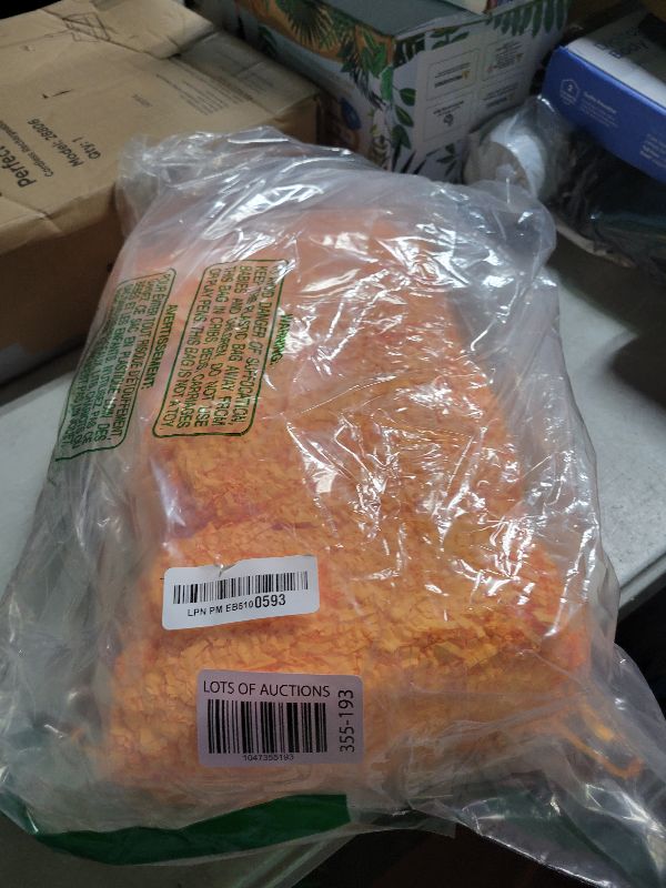 Photo 1 of 2 LB Fluorescent orange Crinkle Cut Paper Shred Filler Great for Gift Wrapping, Basket Filling, Birthday, Wedding, Halloween, Thanksgiving, Christmas Day, New Year Party Decorations Filling Supplies