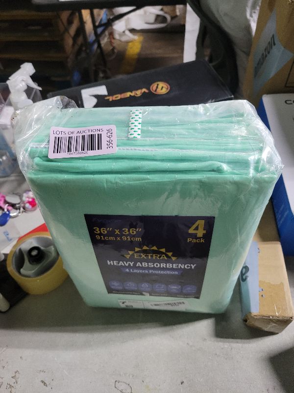 Photo 1 of 4 Pack 36” x 36” Extra Heavy Absorbency Washable Underpads, Waterproof Quick Drying Nursing Pads Incontinence Bed Pads, Reusable Washable Pee Pads for Dogs, Diaper Changing & Adults