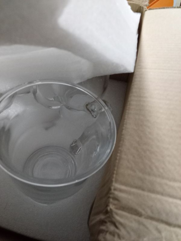 Photo 1 of 15oz/450ml Glass Coffee Mugs Clear Coffee Cups with Handles perfect for Latte, Cappuccino, Espresso Coffee, Tea and Hot Beverages, Set of 6
