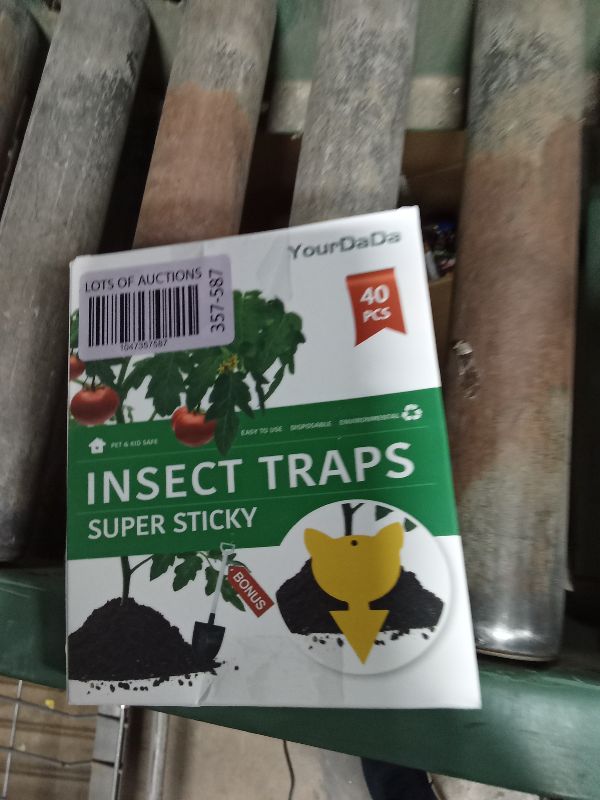 Photo 1 of 40 Pcs 5 Shapes Yellow Extremely Sticky Traps for Fungus Gnat, Fruit Fly, Fly, Whitefly, Flying Insect Catcher Traps for Houseplants, Kitchen, Indoor/Outdoor, Non-Toxic, Odorless, Pet and Kid Safe