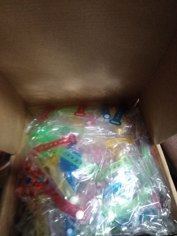 Photo 1 of 48-Pack LED Light Up Fidget Spinner Bracelets - Glow in The Dark Party Favors for Kids Ages 8-12