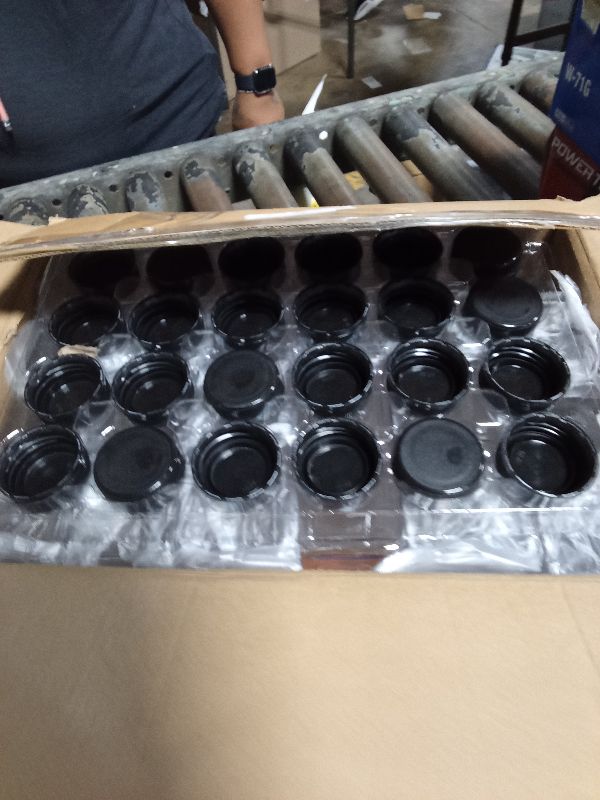 Photo 1 of 24 PACK, 12 OZ Reusable Plastic Juice Bottles with Caps, Plus 24 Labels & 2 Silicone Funnels - Clear Juicing Bottles for Juice, Smoothies, Ginger, Tea, Coffee - Food Grade & Leakproof Travel Bottles