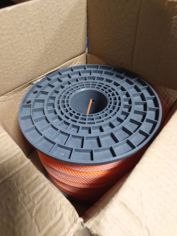 Photo 1 of A ANLEOLIFE 5-Pound Commercial Square .105-Inch-by-1038-ft String Trimmer Line in Spool,with Bonus Line Cutter, Orange