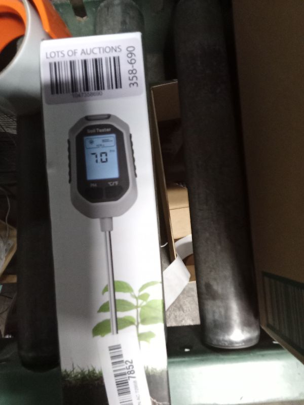 Photo 1 of 4-in-1 Soil Moisture Meter Digital Plant Temperature/Soil Moisture/PH Meter/Sunlight Intensity Backlight LCD Display Soil Test Meter for Gardening, Farming and Outdoor Plants
