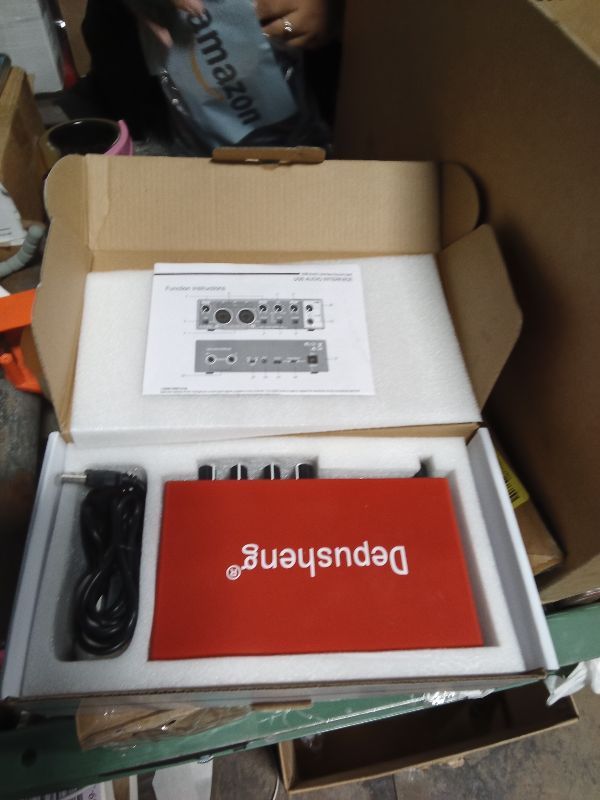 Photo 1 of Depusheng RED USB Audio Interface for Recording Music, XLR Interface with 48 V Phantom Power, Audio Box for Guitarists,Podcasters or Producers to record and playback studio quality sound