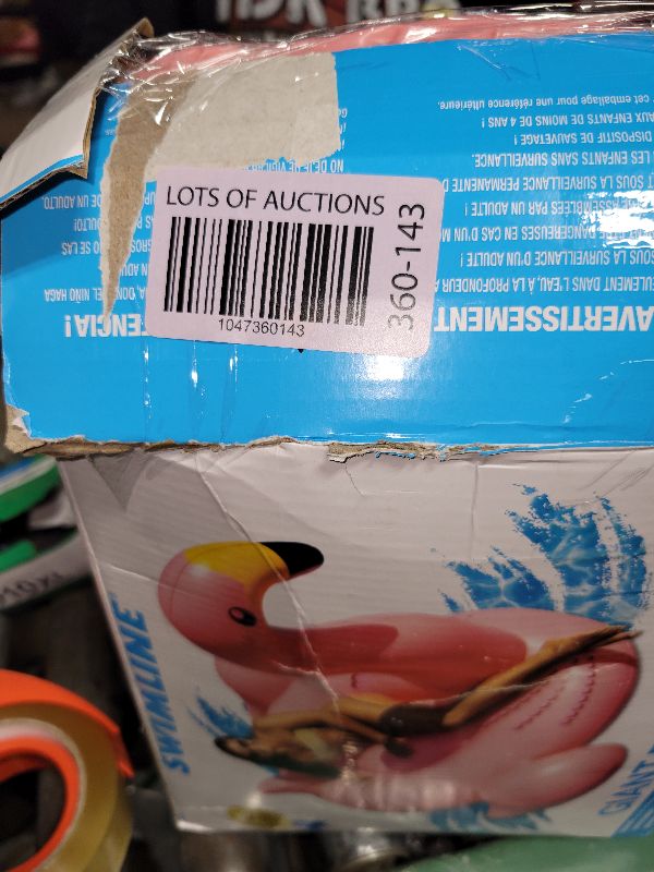 Photo 1 of SWIMLINE ORIGINAL 90627 Giant Inflatable Flamingo Pool Float | Stylish Ride-On Raft with Stable Wings & Legs | Lounge Floatie Great for Summer Fun