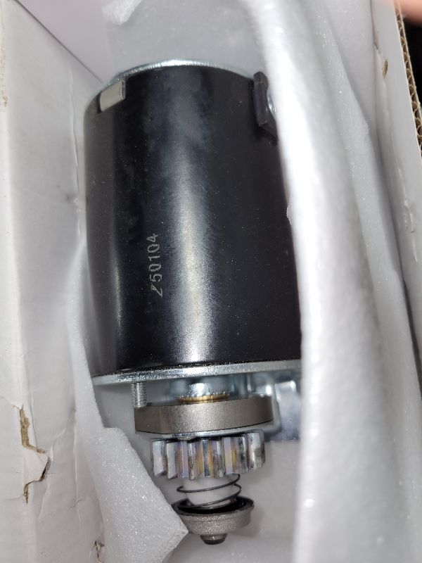 Photo 1 of 14 Teeth Starter Motor Replacement for Cub Cadet 14.5 16 16.5 17 17.5 18 18.5 HP Cub Cadet 11 16 18 RTZ LT1018 John Deere D100 105 L100 New Holland Toro LA105 LA110 LA115 LA125 693551 LG693551