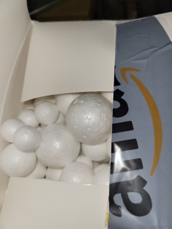 Photo 1 of 240 Pack Foam Balls -Craft Balls DIY Home, School Craft Project -240 Bulk Foam Balls, 4 Sizes .8’’, 1.2’’, 1.6’’, 2’’ Inches