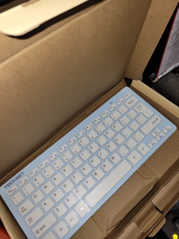 Photo 1 of **MISSING MOUSE**
TECKNET Wireless Keyboard and Mouse Combo, Mini Cordless Computer Keyboard and Mouse Set 2.4GHz, Silent Adjustable 1600 DPI, Quiet Click, Lag-Free for Computer, Laptop, PC, Windows, Mac, Chrome OS(Missing mouse)