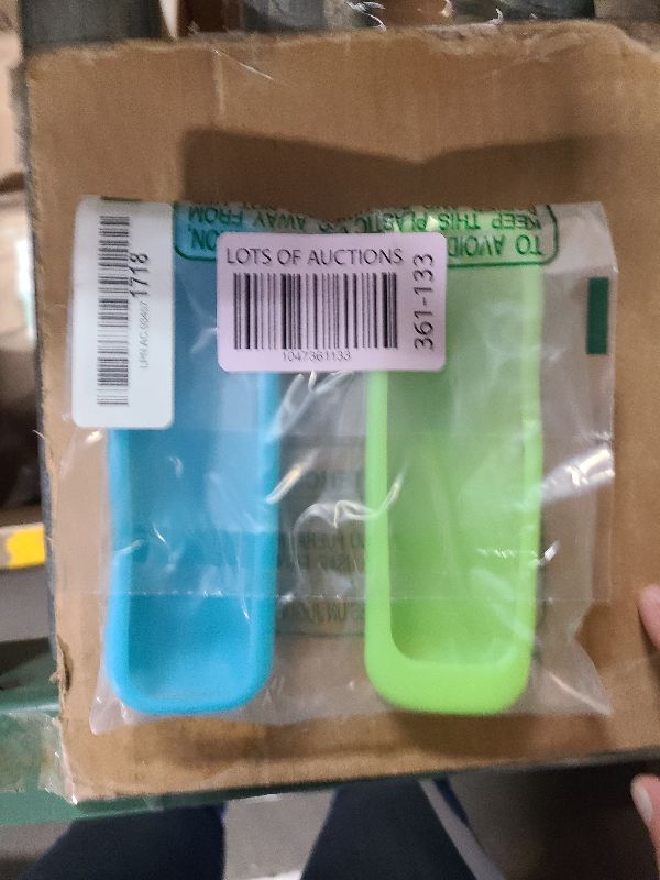 Photo 1 of 2 Pack Remote Case/Battery Cover for TCL Roku Smart TV Steaming Stick Remote, Silicone Protective Controller Universal Sleeve Skin Glow in The Dark Blue and Green