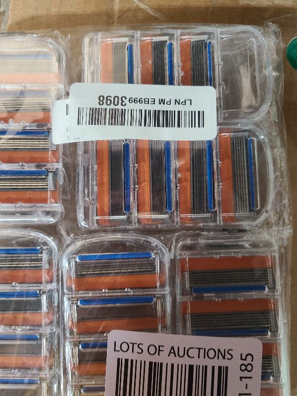 Photo 1 of 24Pcs Premium Razor Blades for Men - 5-Layer Stainless Steel Refills Compatible with Fusion 5 Style Razors, Smooth Shaving Replacement Cartridges Value Pack