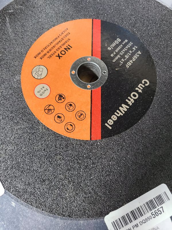 Photo 1 of 14-Inch 10-Pack Abrasive Cut Off Blades, Metal Cutting, Chop Saw Blades