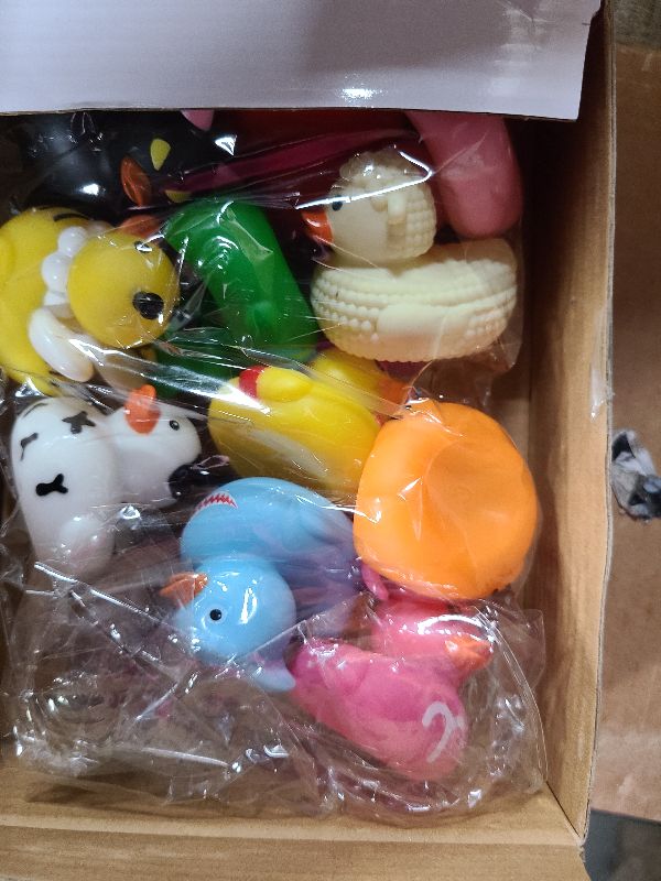 Photo 1 of 12PCS Rubber Ducks,Toddler Bath Toys,No Hole Bathtub Toys,Baby Pool Toys for 18 Months and Older