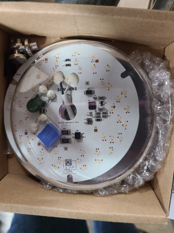 Photo 1 of senroyal 4 inch Ceiling Fan LED Light Replacement 6000K, 18W 2000LM LED Retrofit Kit, Bright Round Ceiling Fan Light Kit, 120V, CRI90, Dimmable