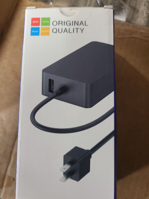Photo 1 of 65W Surface Pro Laptop Charger for Microsoft Surface Pro 10, 9, 8, 7+, 7, 6, 5, 4, 3, X, Windows Surface Laptop 6, 5, 4, 3, 2, 1, Surface Go Tablet, Surface Book 3, 2, 1, Support 44W, 36W, LED, 10FT