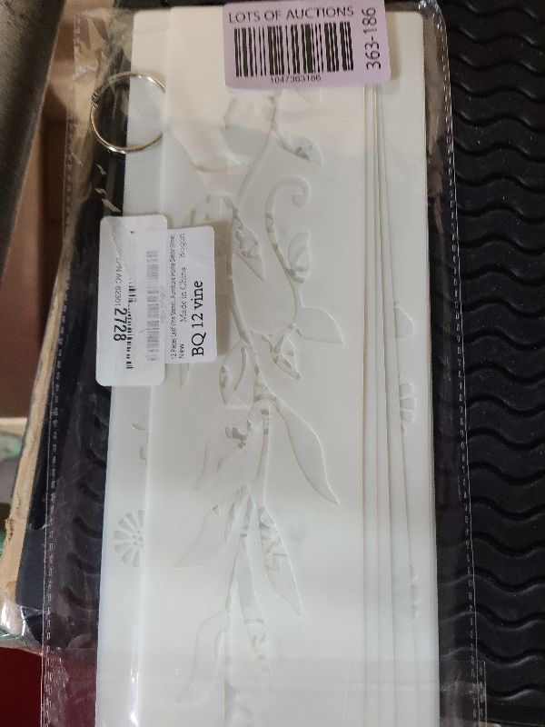 Photo 1 of 12 Pieces Leaf Vine Stencils Leaves Floral Spring Stencil Reusable DIY Crafts Drawing Templates Stencils for Painting on Wood Wall Canvas Furniture Home Décor (Vine)