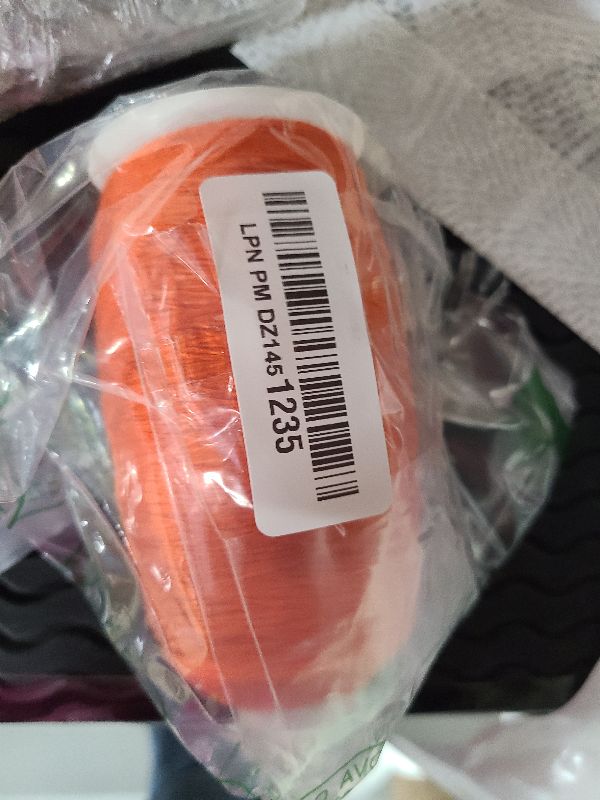 Photo 1 of 100% Cashmere Yarn, Mongolian Pure Cashmere Hand Knitting Cone Yarn - Luxuriously Soft for Knitting & Crocheting (Orange)