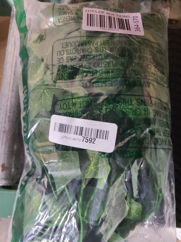Photo 1 of 12 Pack Fake Vines for Room Decor Artificial Ivy Garland with Clip Green Flowers Hanging Plants Faux Greenery Leaves Bedroom Aesthetic Decor for Home Garden Wall Wedding