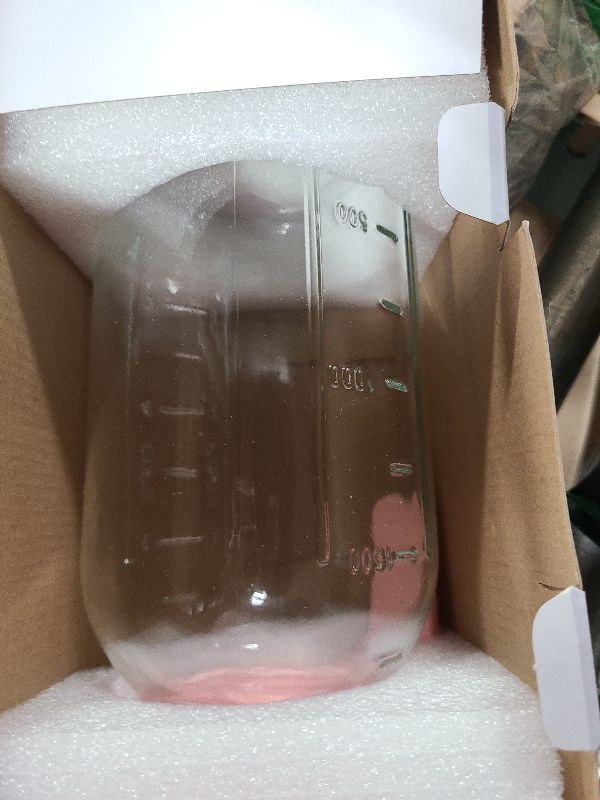 Photo 1 of 64 oz Glass Pitcher with Lid, Large Wide Mouth Mason Jar with Pour Spout, Pink Sun Tea Jar for Outside, Glass Water Pitcher Great for Drink, Cold Beverages and Breast Milk
