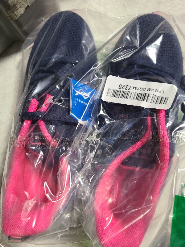 Photo 1 of Lamincoa Women's Lightweight Running Shoes Comfortable Breathable Mesh Tennis Shoes for Training Jogging Walking Outdoor Indoor Navy-Rose 5.5