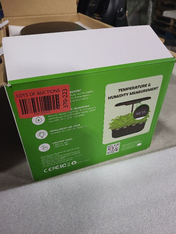 Photo 1 of Ahopegarden Hydroponics Growing System kit Indoor Garden, 12 Pods Plant herb Garden with LCD Environmental Detection Germination Vegetable LED Growth Lamp, Hydroponics Grower Healthy Fresh Vegetables