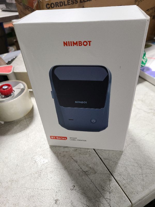 Photo 1 of NIIMBOT B1 Label Maker with Tapes,2 Inch Portable Thermal Label Printer for Home Office School Small Business, Address, Clothing, Crafts, Retail,Support Smartphones & PC,Sky Blue