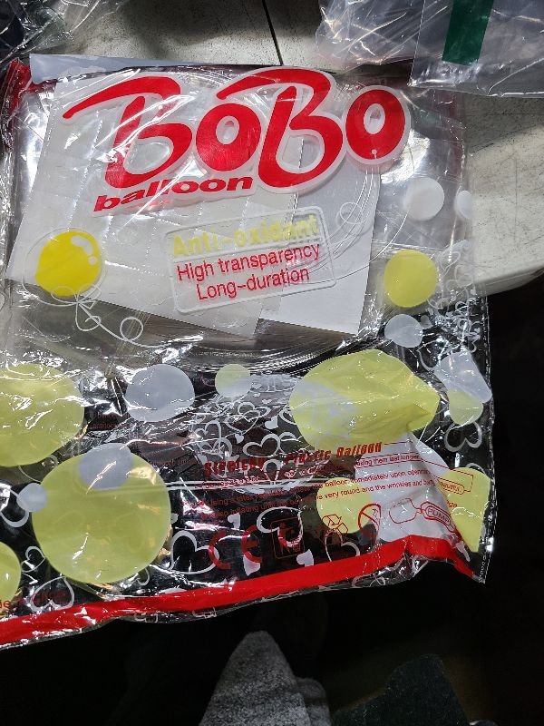Photo 1 of 50 Packs BoBo Balloons 20 Inch - Clear Bubble Balloons For Stuffing Led Light Up For Birthday, Wedding, Baby Shower, Bridal Shower Backyard Pool Outdoor Party Decorations