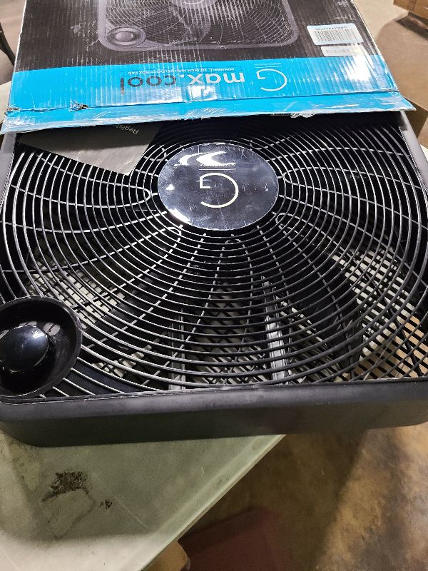 Photo 1 of Genesis 20" Box Fan, 3 Settings, Max Cooling Technology, Carry Handle, Black (G20BOX-BLK)