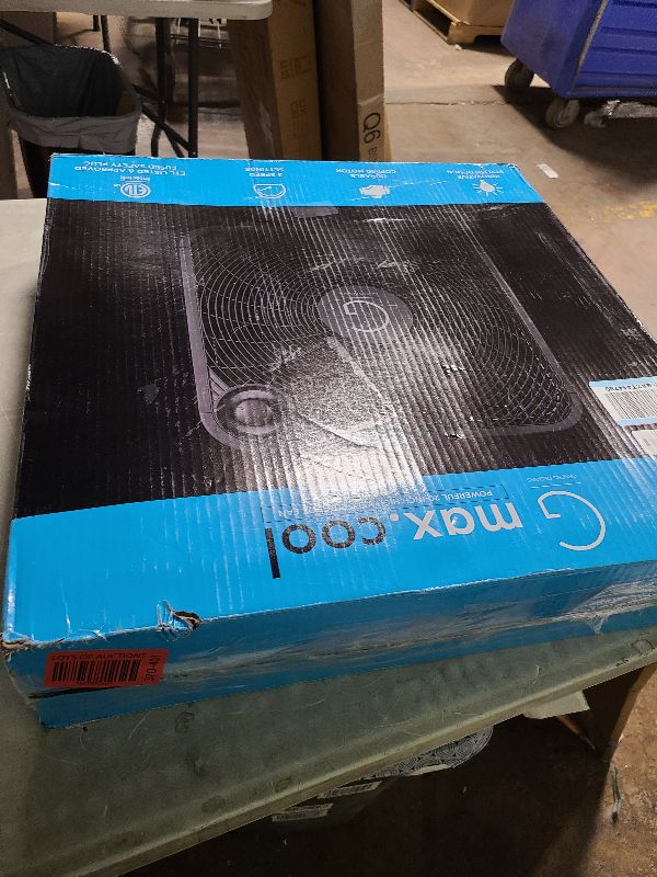Photo 1 of Genesis 20" Box Fan, 3 Settings, Max Cooling Technology, Carry Handle, Black (G20BOX-BLK)