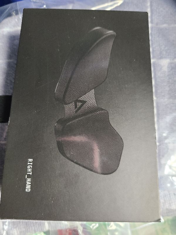 Photo 1 of DELTAHUB Carpio 2.0 - Right-Handed Truly Ergonomic Wrist Rest for Mouse, Carpal Tunnel Support, Pain Relief, Anti-Fatigue, Easy Glide, Sleek, Office, Computer, Laptop, Gaming - Large, Black