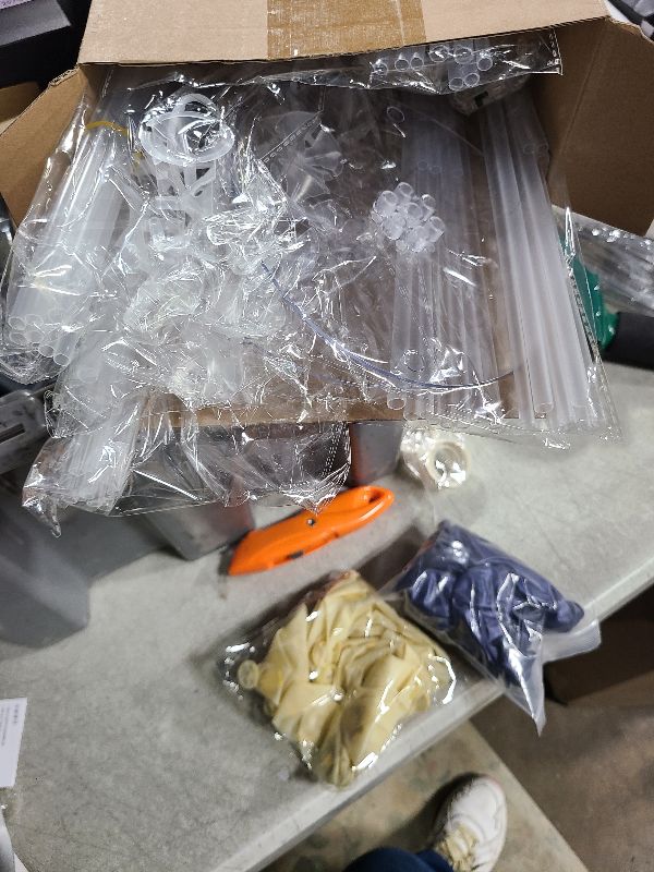 Photo 1 of Junkin 6 Set Balloons Centerpieces for Table with LED String Light 60 Pcs Balloons Light up Table Balloon Stand Centerpieces for Baby Shower Graduation Birthday Wedding Anniversary(Navy Blue)