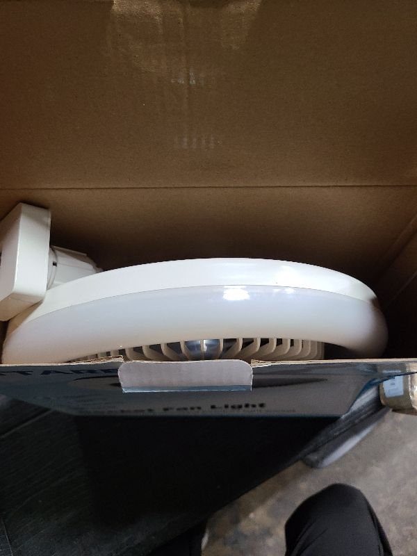 Photo 1 of Socket Fan Light with Remote Control, 3 Colors 3000K-6500K Dimmable LED Light Bulb Fan Screw in Ceiling Fan for Bedroom, Kitchen, Storage Room, Closet, Wireless Small Ceiling Fans with Lights - White