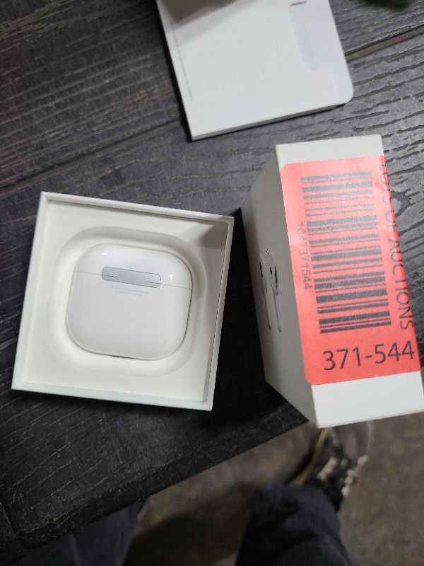 Photo 1 of Apple AirPods 4 Wireless Earbuds, Bluetooth Headphones, Personalized Spatial Audio, Sweat and Water Resistant, USB-C Charging Case, H2 Chip, Up to 30 Hours of Battery Life, Effortless Setup for iPhone