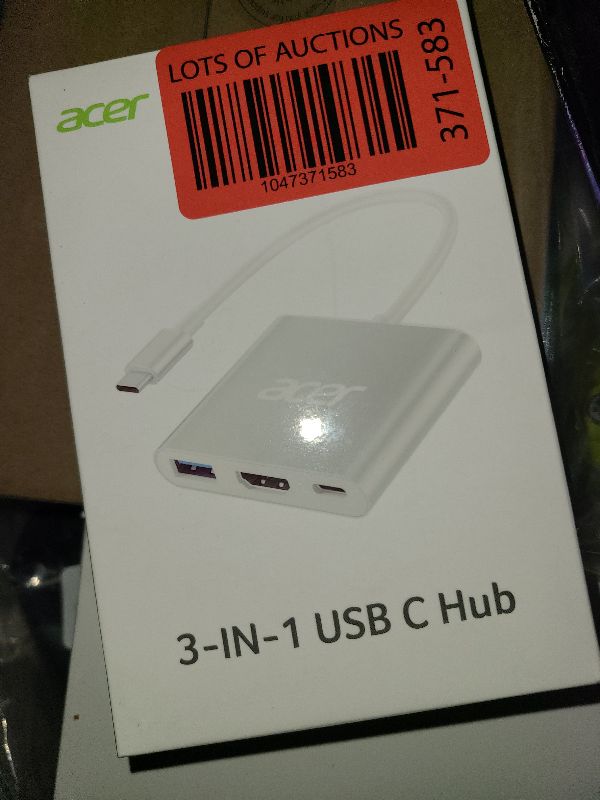 Photo 1 of Acer USB C to HDMI Adapter, 4K HDMI to USB-C Adapter with 100W PD & USBA 3.0 Port Multiport Digital AV Converter for MacBook Pro/Air, iPad, iPhone 15/16, Tablets, Switch, TV, Monitor and More