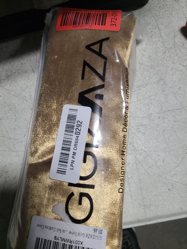 Photo 1 of GIGIZAZA Gold Velvet Decorative 20x20 Throw Pillow Covers for Sofa Bed 2 Pack Soft Cushion Cover