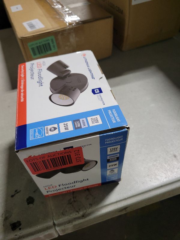 Photo 1 of Lithonia Lighting HGX LED 2RH 40K 120 DDB M2 HomeGuard Security Flood Lights 2750 Lumens, 2-Light, No Sensor, Dark Bronze