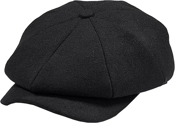 Photo 1 of POUDAY Newsboy Cap for Men - Irish Newsies Cabbie Hat - Flat Winter Hat
