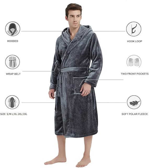 Photo 1 of Slowtide Extra Warm Towel Poncho, Change Privately in Public, Includes Kangaroo Pouch & Double Layer Woven Hood (Large - Extra Large, Digs Black)