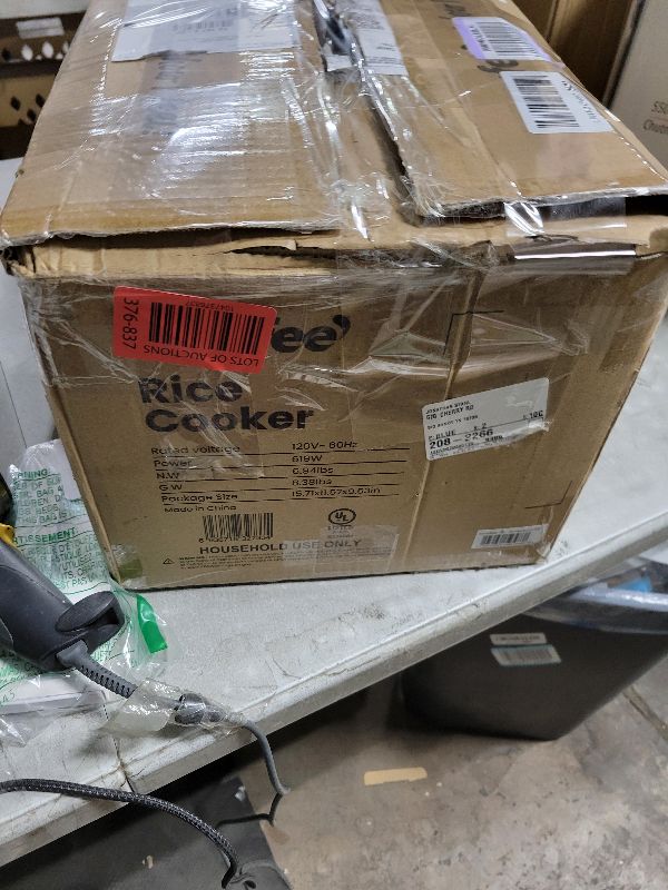 Photo 1 of COMFEE' Rice Cooker 12 Cups Cooked/6 Cups Uncooked, Portable Non-Stick Rice Maker, Japanese Rice Cooker with Fuzzy Logic Technology, 24-Hour Timer Delay, 11 Presets, Steamer, Fast Rice Cooker, Grain Cooker, Black