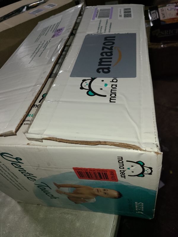 Photo 1 of Amazon Brand - Mama Bear Gentle Touch Diapers, Hypoallergenic, Size 4, 148 Count, 4 Packs of 37, White