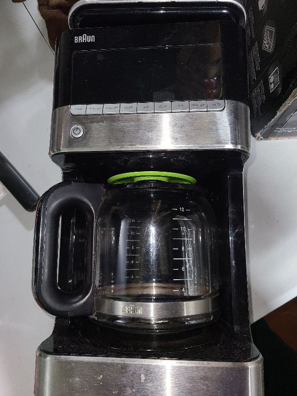 Photo 1 of Braun BrewSense 12 cup Drip Coffee Maker, Black, KF7150BK