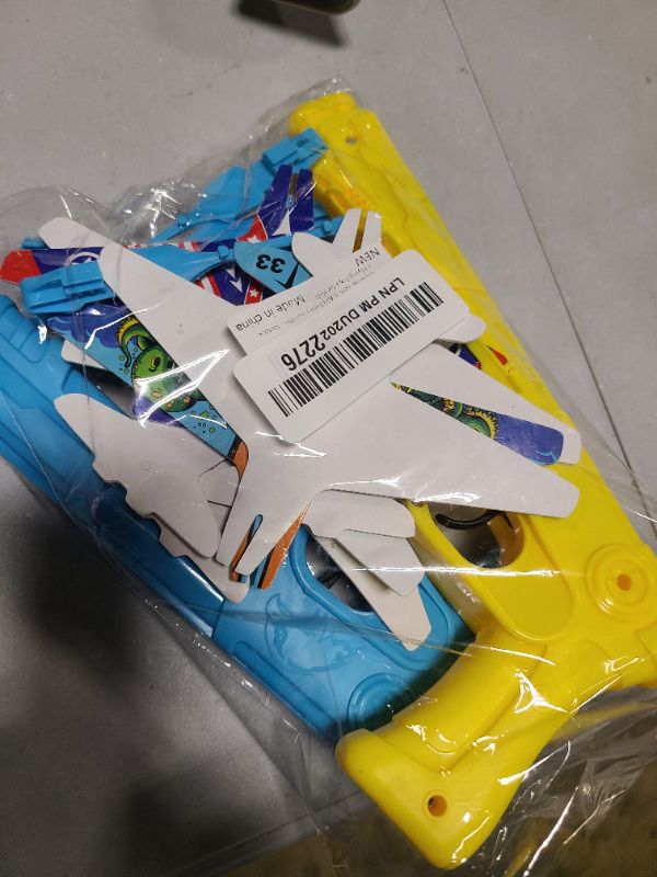 Photo 1 of Manmel 12 Pack Airplane Launcher Toys for Kids, 2 Launchers and 10 Foam Glider, Indoor Outdoor Flying Toys for Boys Girls 4-8 Years Old, Plane Party Favors Birthday Gifts for Toddlers