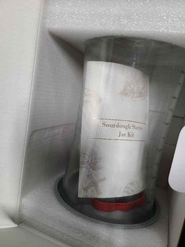 Photo 1 of 50oz/1500ml Pro Sourdough Starter Kit – Extra Thermometer Strips and Breathable Covers Included in Sourdough Starter Jar – A Perfect Sourdough Bread Starter Kit for Beginners to Expert
