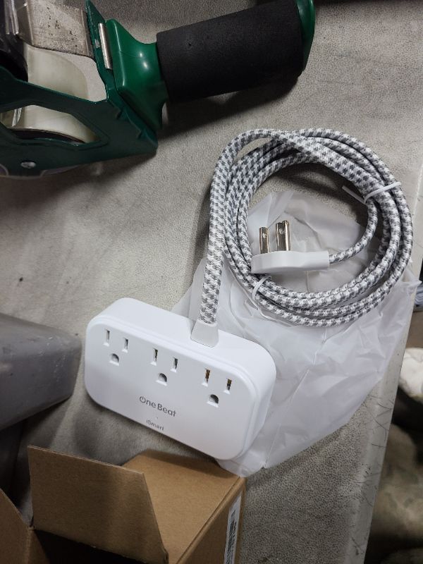 Photo 1 of 1 Pack Cruise Essentials, 5 Ft Flat Extension Cord, 3 Outlets 4 USB Ports(2 USB C) Flat Plug Power Strip, USB Charging Station with Non Surge Protector for Cruise Ship, Travel, Dorm Room Essentials