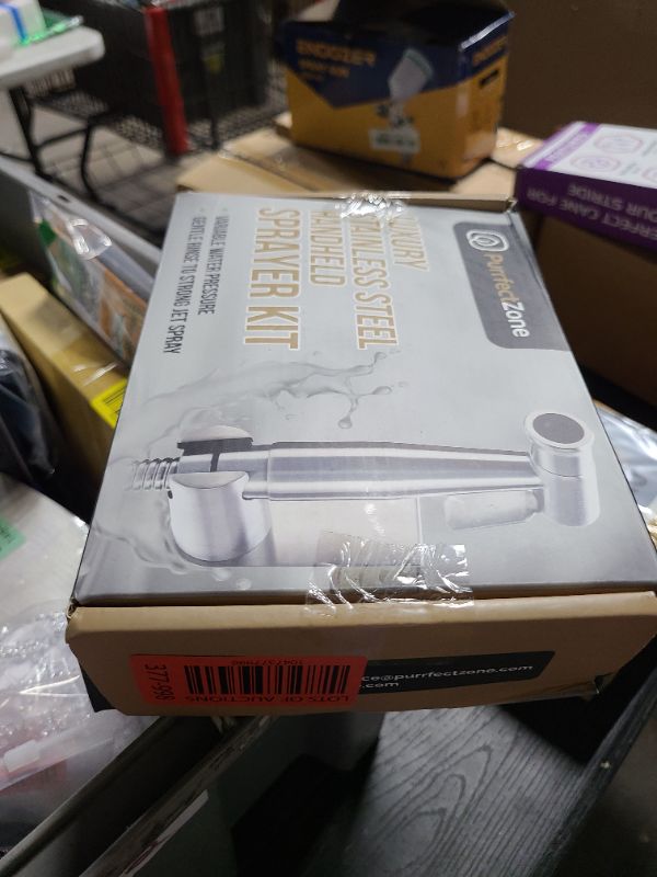 Photo 1 of Purrfectzone Bidet Sprayer for Toilet, Handheld Sprayer Kit, Cloth Diaper Sprayer Set - Easy to Install - Stainless Steel