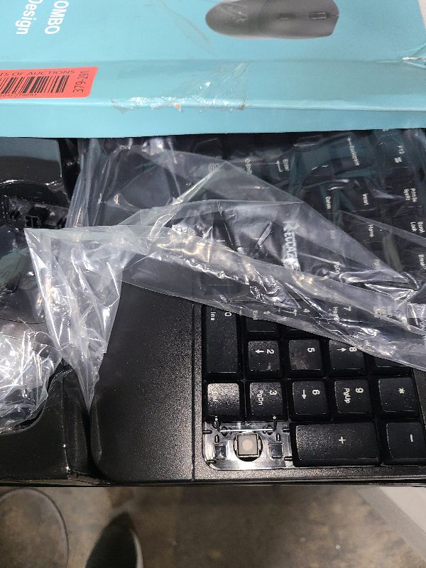 Photo 1 of Ergonomic Wireless Keyboard and Mouse Combo, Wave Keys Keyboard with Wrist Rest for Natural Typing, 3 DPI Adjustable Ergonomic Silent Mouse for Computer/Laptop/Windows/Mac (Black)